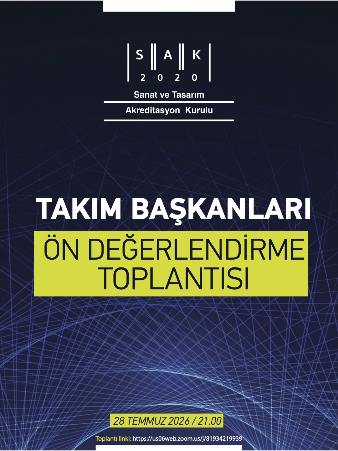 Takım Başkanları Ön Değerlendirme Toplantısı